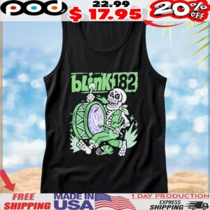Blink-182 Marching Band Skeleton T Shirt