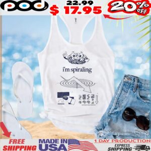 Brain I'm Spiralin Down We Go T Shirt