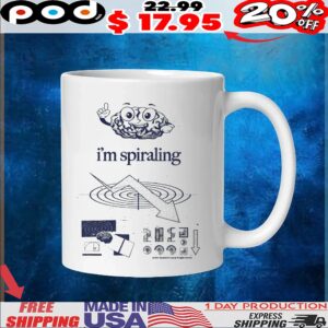 Brain I'm Spiralin Down We Go T Shirt