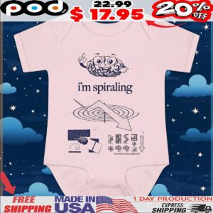 Brain I'm Spiralin Down We Go T Shirt