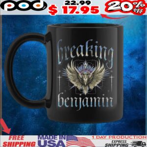 Breaking Benjamin Wings Rock Band T Shirt