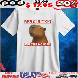 Capybara All This Radio But Still No Head T Shirt