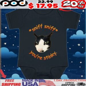 Cat Sniff Sniff You're Stinky T Shirt