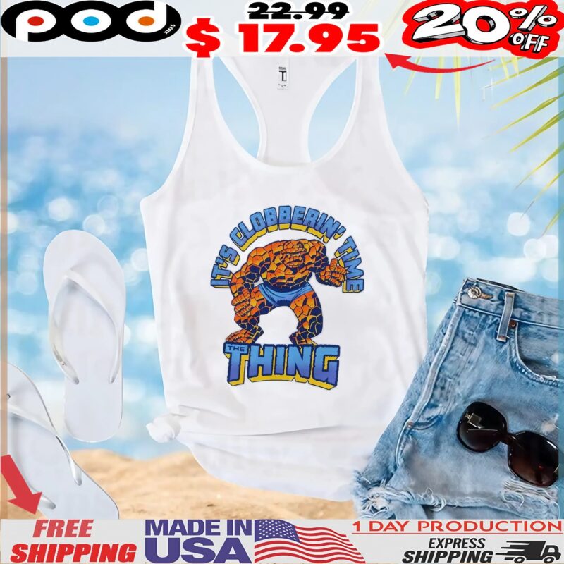Marvel The Fantastic Four The Thing Clobberin' Time 2025 T Shirt