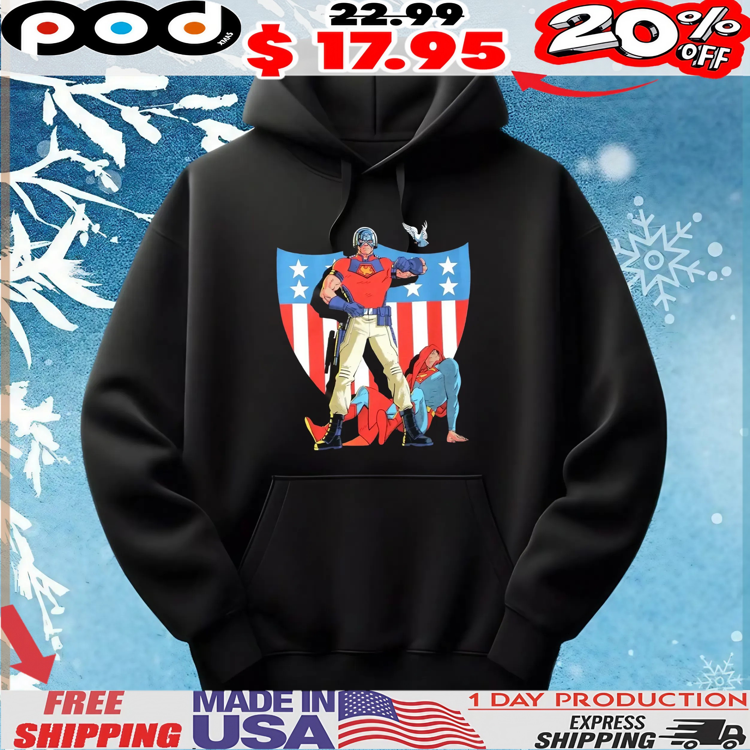 Dc Comics Peacemaker And Superman T Shirt Dc Comics Peacemaker And Superman T Shirt