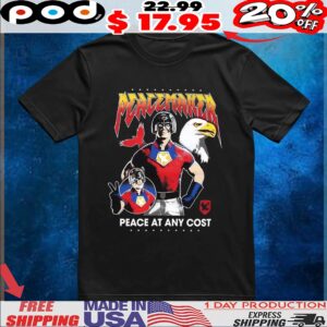 Dc Comics Peacemaker Peace At Any Cost Vintage Bootleg Style T Shirt