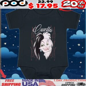 Disney Cruella De Vil Flames T Shirt