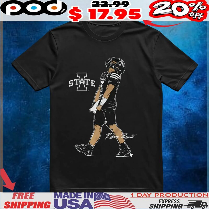 Iowa State Football Rocco Becht Superstar Pose Signature T Shirt