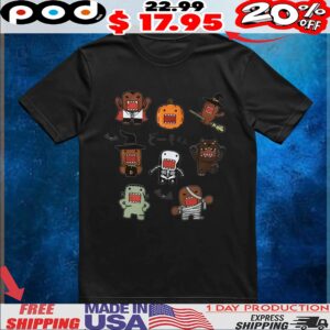 Domo Halloween Costumes collage T Shirt