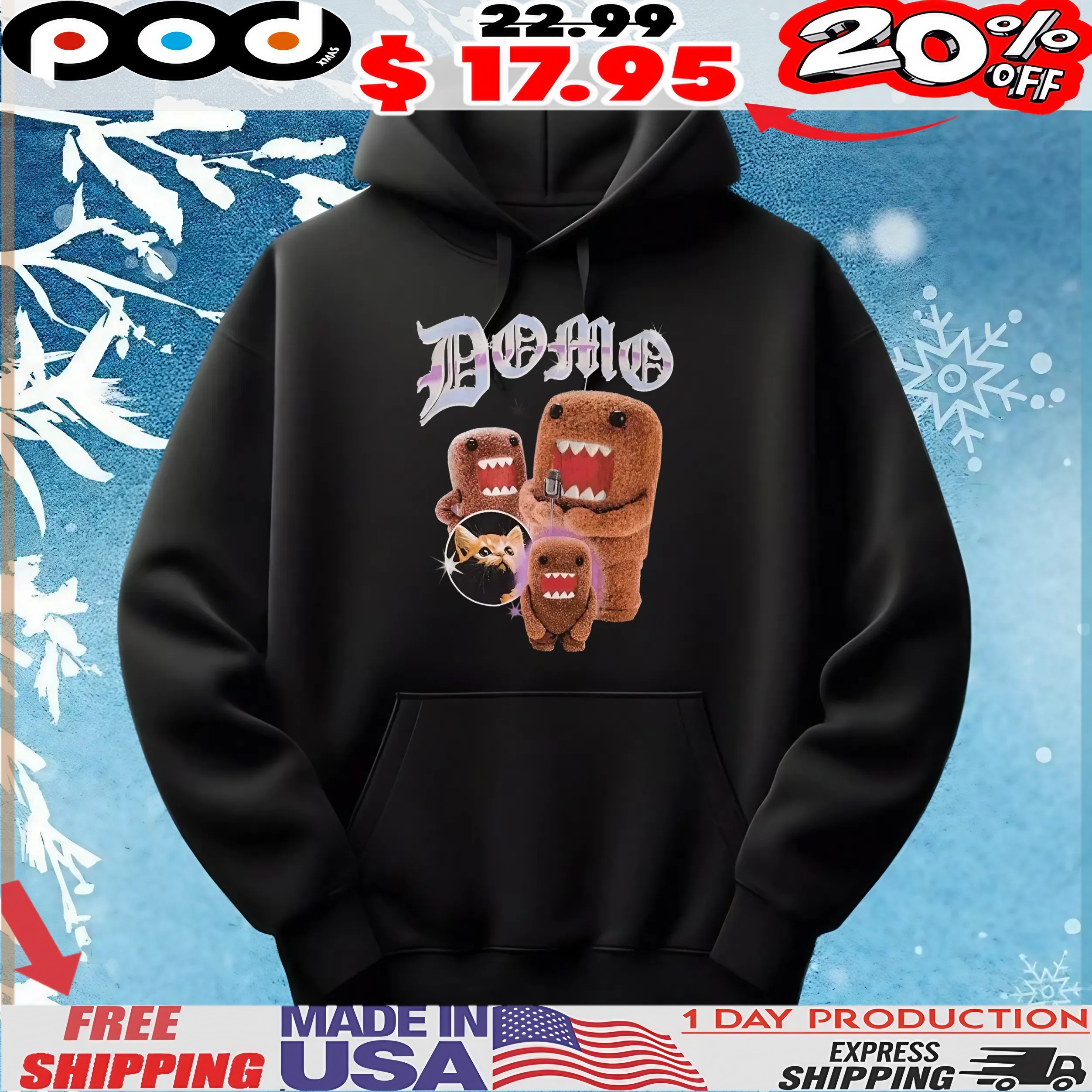 Domo Kitten Vintage Bootleg Style T Shirt