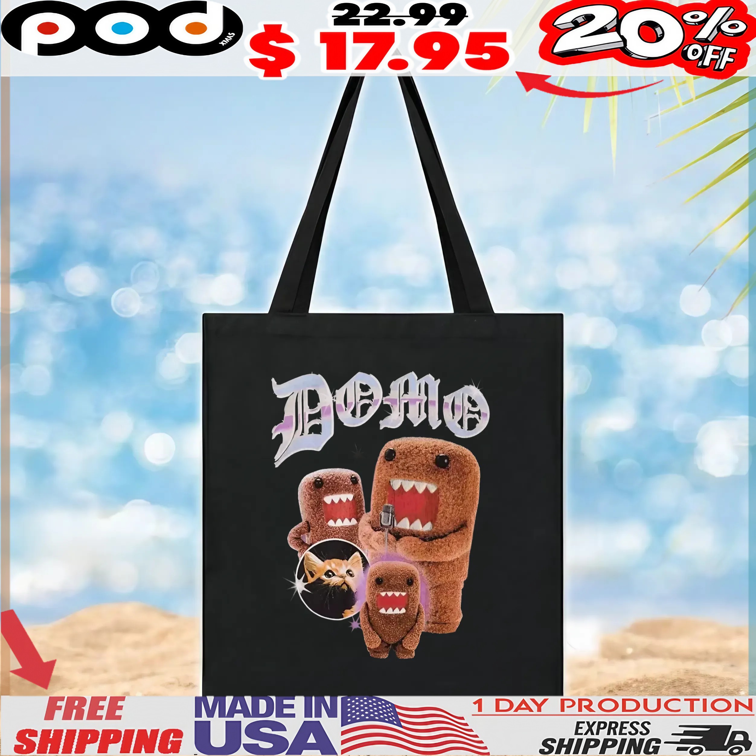 Domo Kitten Vintage Bootleg Style T Shirt