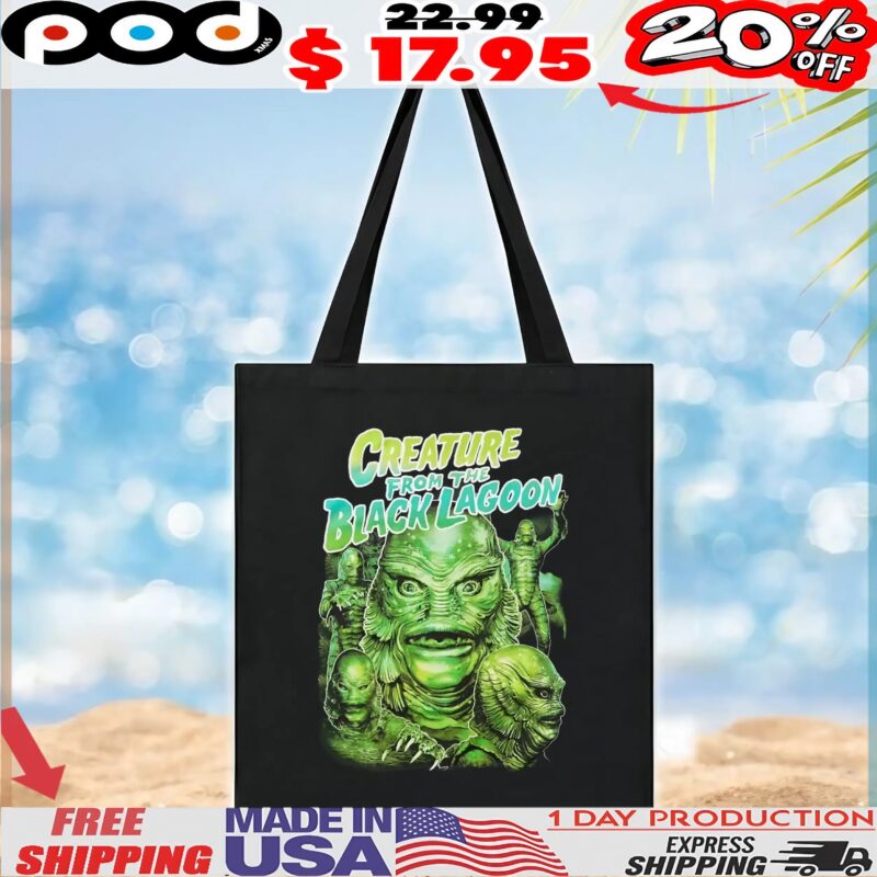 Rock Rebel Universal Monsters Creature From The Black Lagoon Vintage Bootleg Style T Shirt