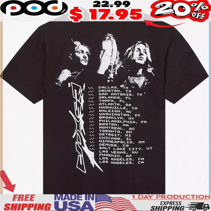Chase Atlantic Lost In Heaven Tour Schedule T Shirt