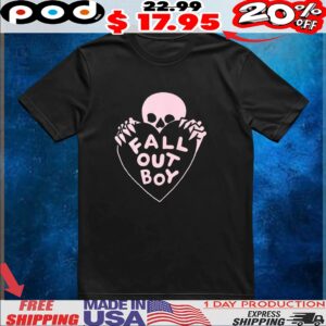 Fall Out Boy Skeleton Heart T Shirt