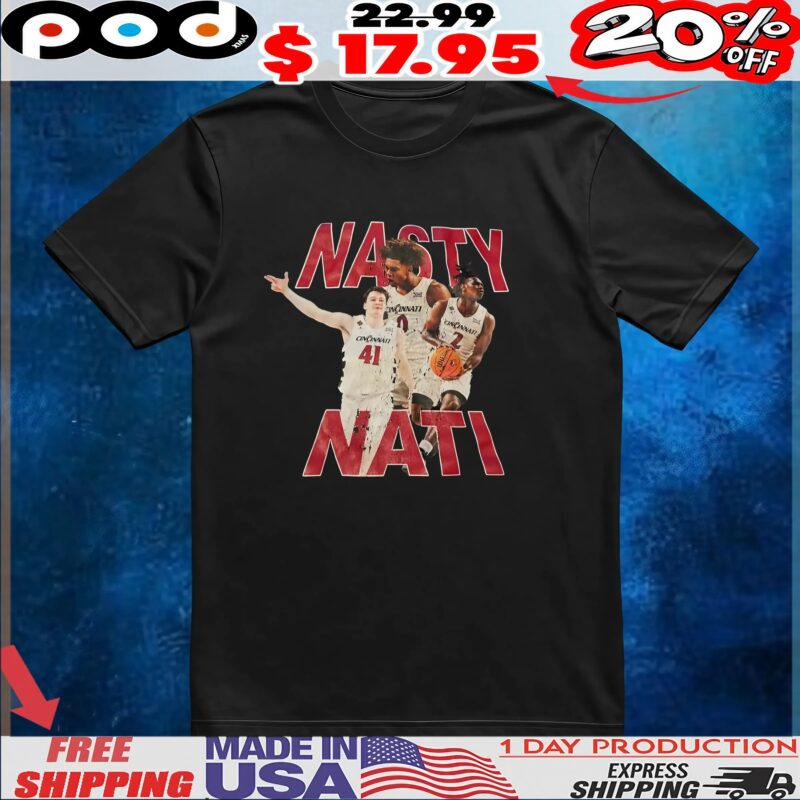 Nasty Nati Cincinnati Bearcats Vintage Collage T Shirt