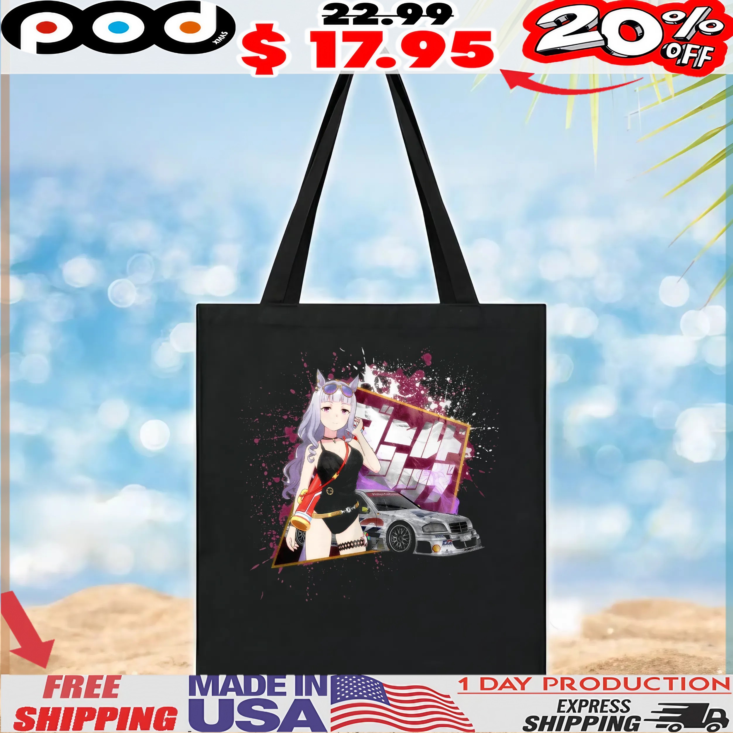 Gold Ship Uma Musume Pretty Derby Mercedes-Benz W202 AMG DTM T Shirt