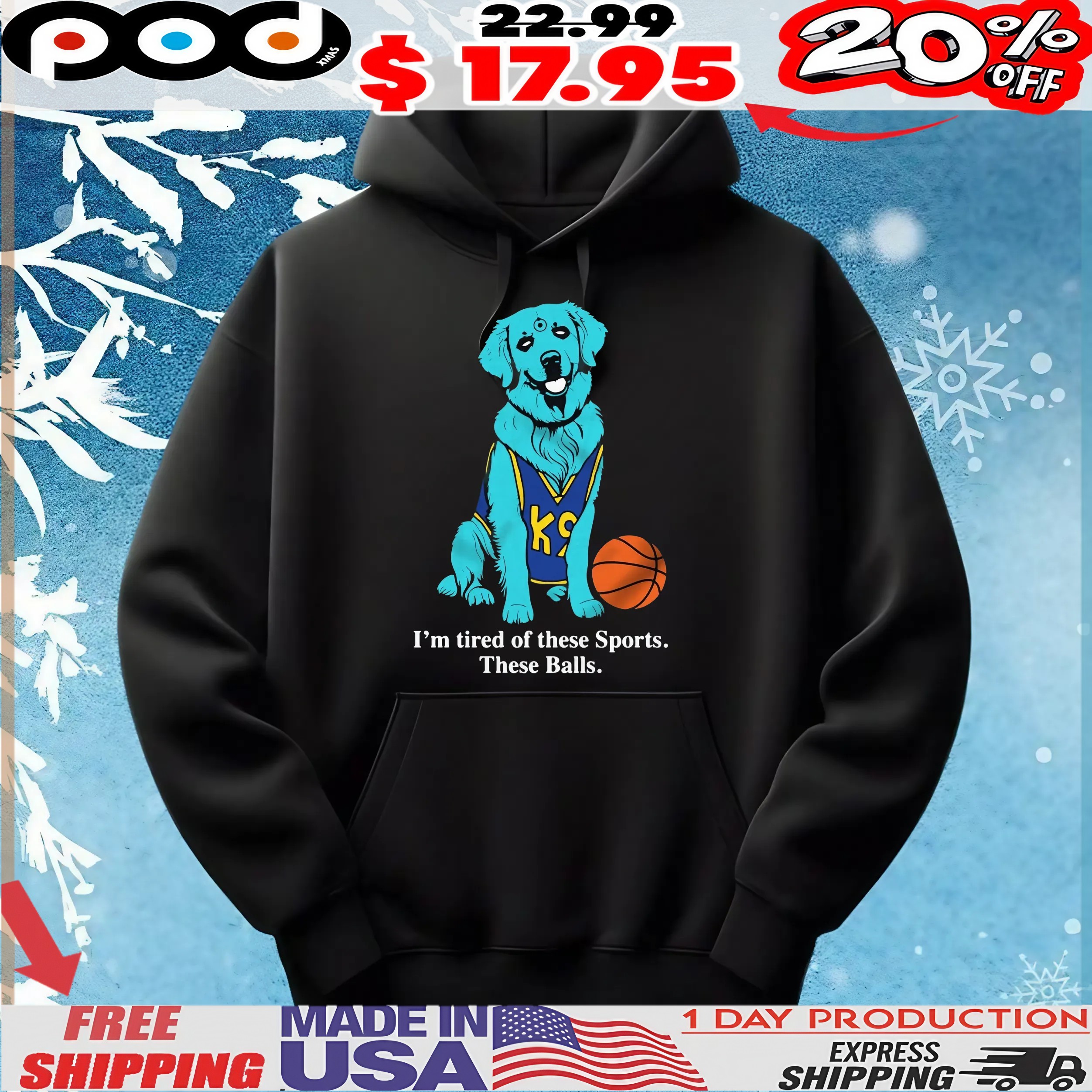 Golden Basketball I'm Retriever Buddy Im Tired Of These Sports These Balls T Shirt