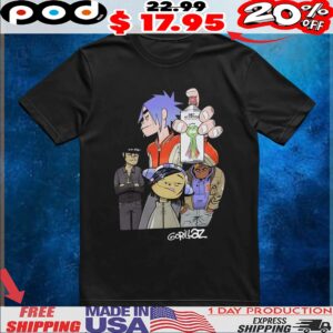 Gorillaz Inky Octopus Car Paint Group Poster T Shirt