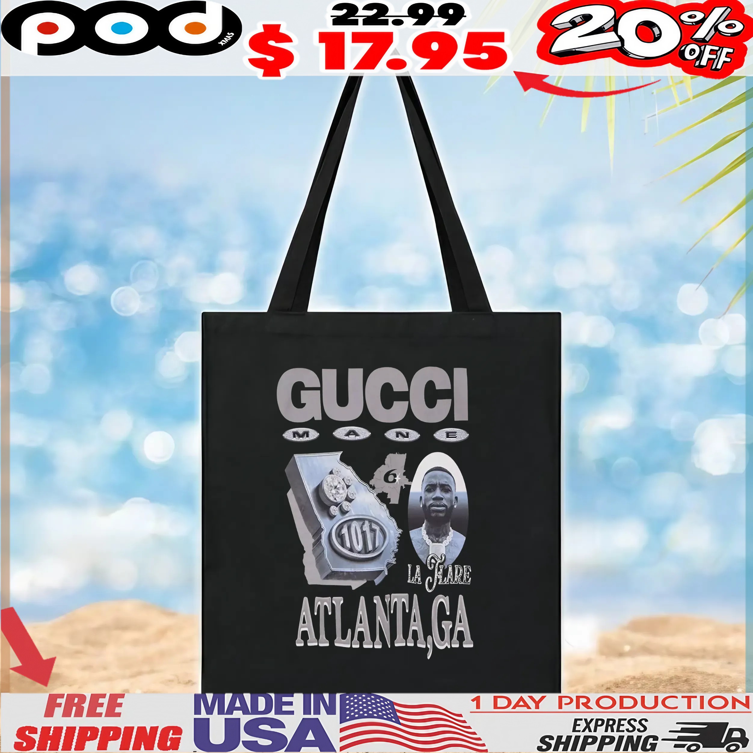 Gucci Mane La Flare Atlanta, Ga T Shirt Gucci Mane La Flare Atlanta, Ga T Shirt