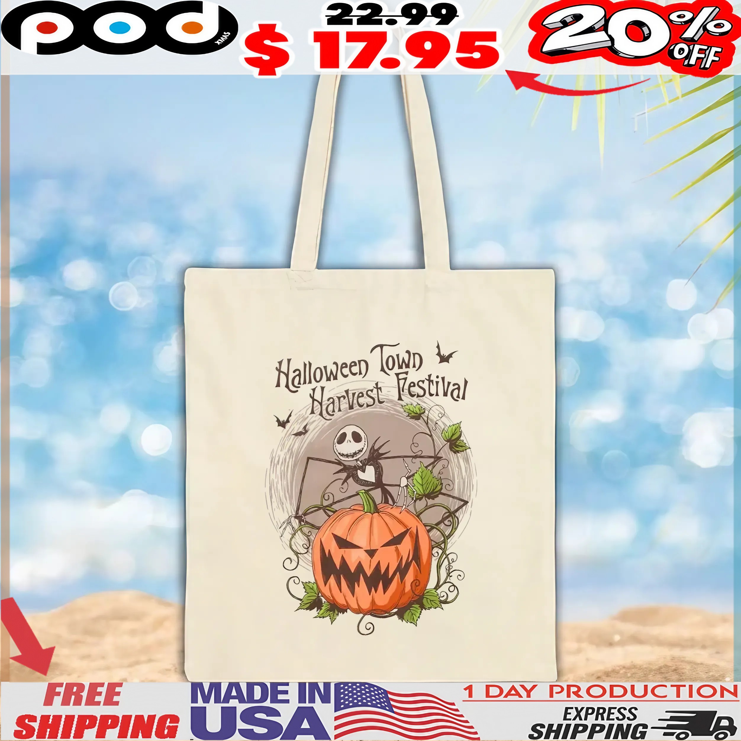 Halloween Town Harvest Festival The Nightmare Before Christmas Pumpkin Harvest T Shirt