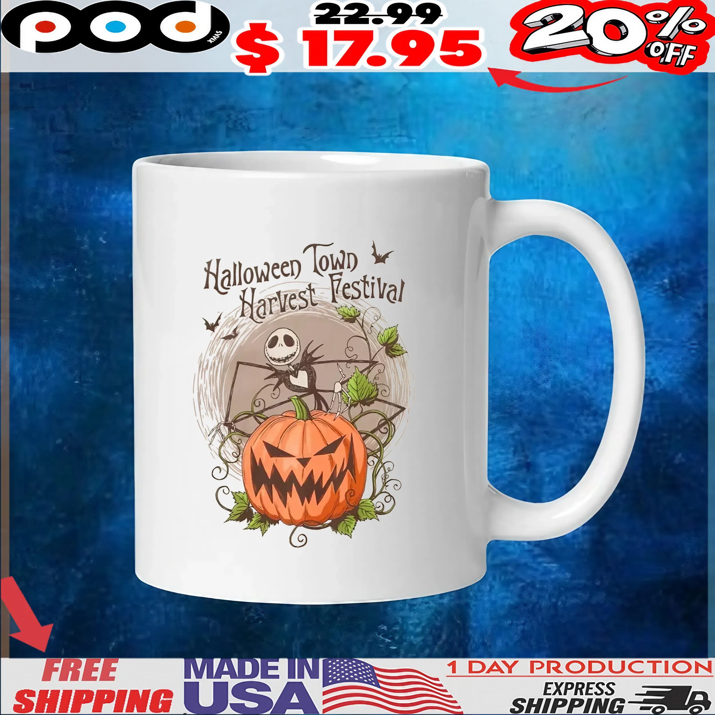 Halloween Town Harvest Festival The Nightmare Before Christmas Pumpkin Harvest T Shirt