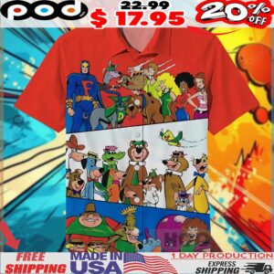 Hanna-barbera Scooby-doo The Yogi Bear Show Laff-a-lympics 3D All Over Print Shirt