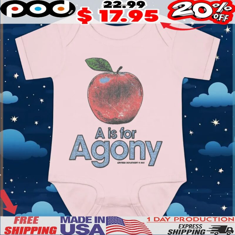 A Is For Agony Apple Vintage Style T Shirt A Is For Agony Apple Vintage Style T Shirt