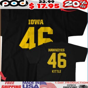 Iowa Football George Kittle 46 Number T Shirt