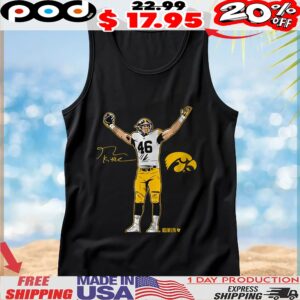 Iowa Football George Kittle Superstar Pose Signature T Shirt
