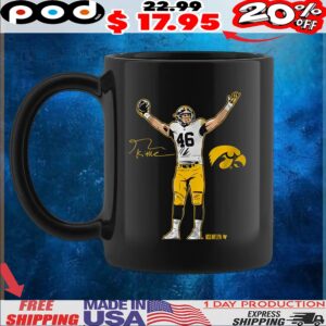 Iowa Football George Kittle Superstar Pose Signature T Shirt
