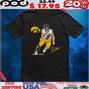 Iowa Football Sam LaPorta Superstar Signature Logo T Shirt