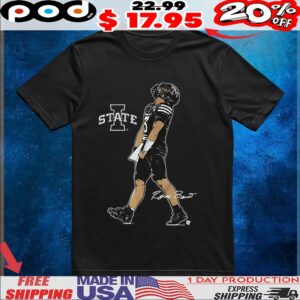 Iowa State Football Rocco Becht Superstar Pose Signature T Shirt