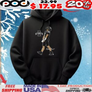 Iowa State Football Rocco Becht Superstar Pose Signature T Shirt