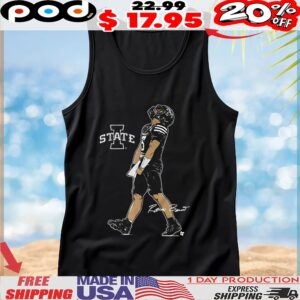 Iowa State Football Rocco Becht Superstar Pose Signature T Shirt