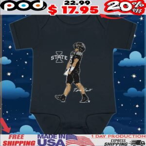 Iowa State Football Rocco Becht Superstar Pose Signature T Shirt