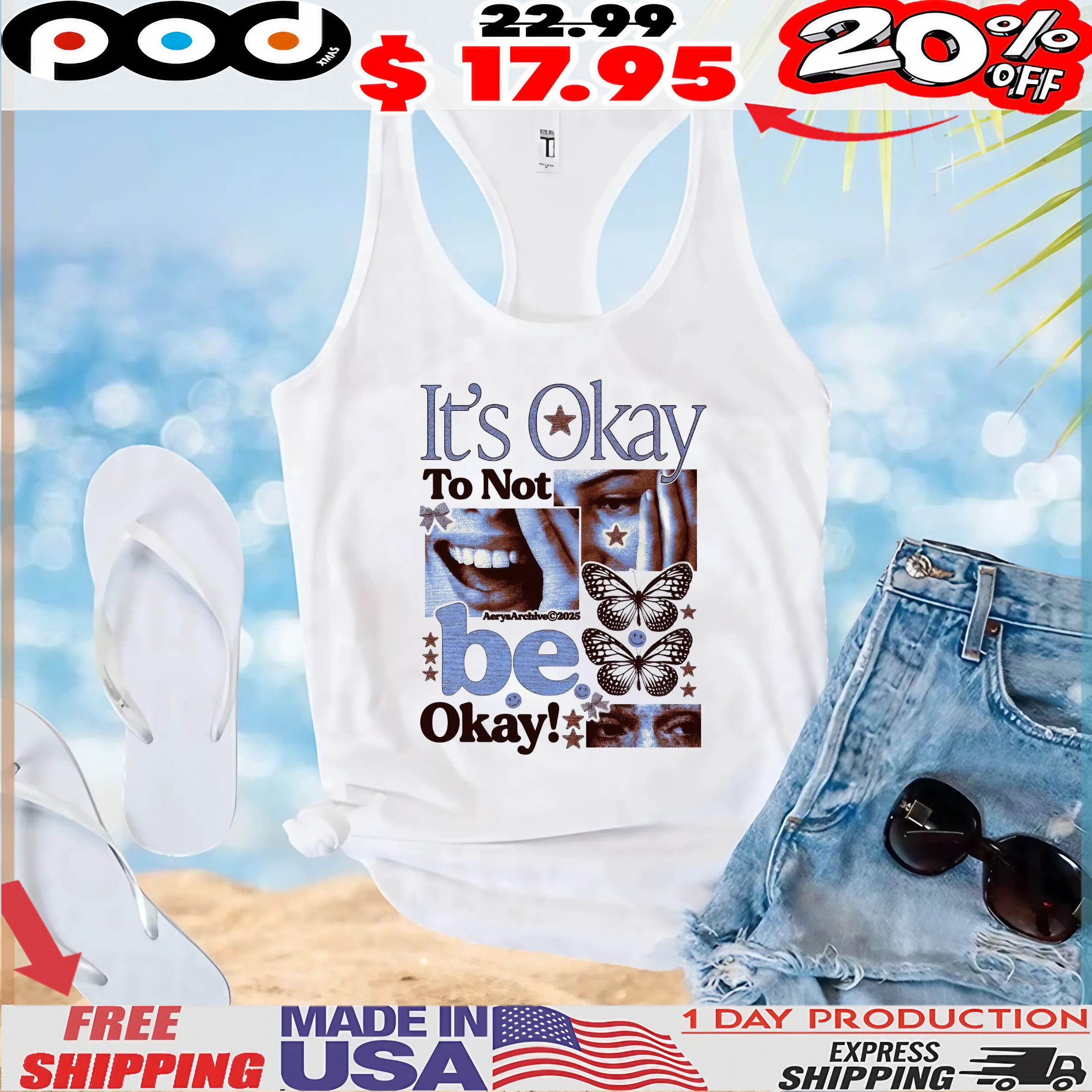 It's Okay To Not Be Okay Graphic Design T Shirt It's Okay To Not Be Okay Graphic Design T Shirt