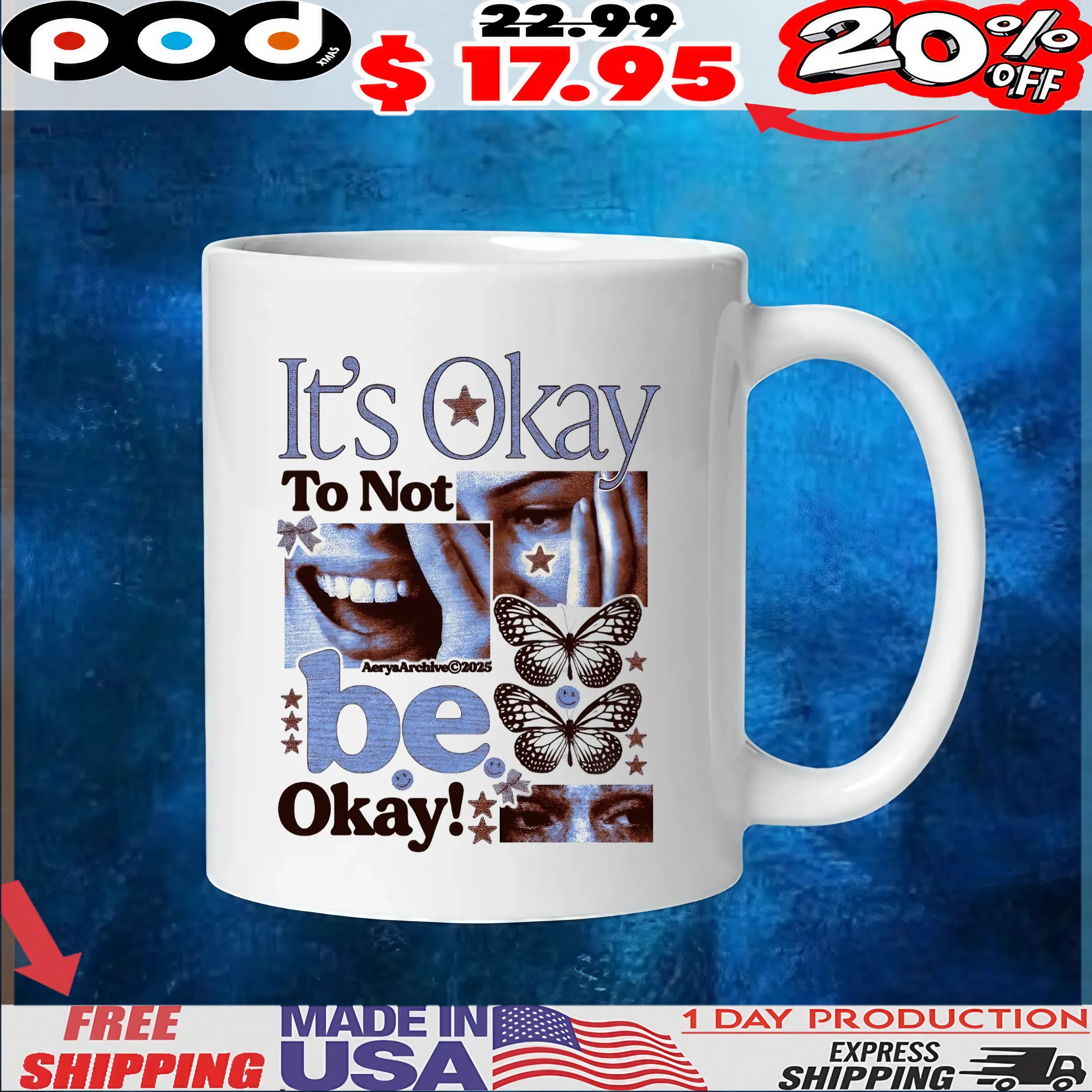 It's Okay To Not Be Okay Graphic Design T Shirt It's Okay To Not Be Okay Graphic Design T Shirt