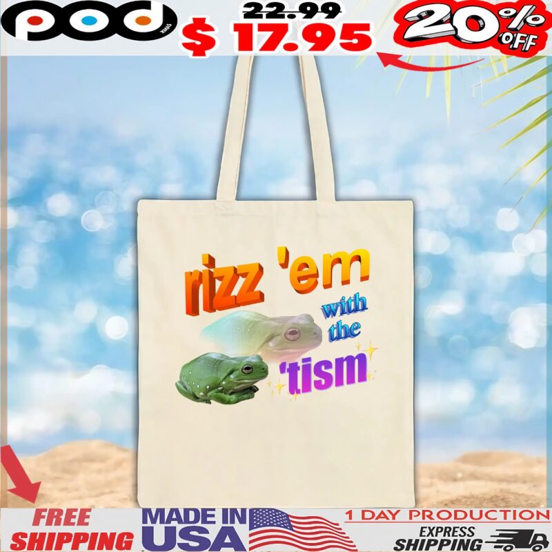 Frog rizz 'em with the 'tism t shirt