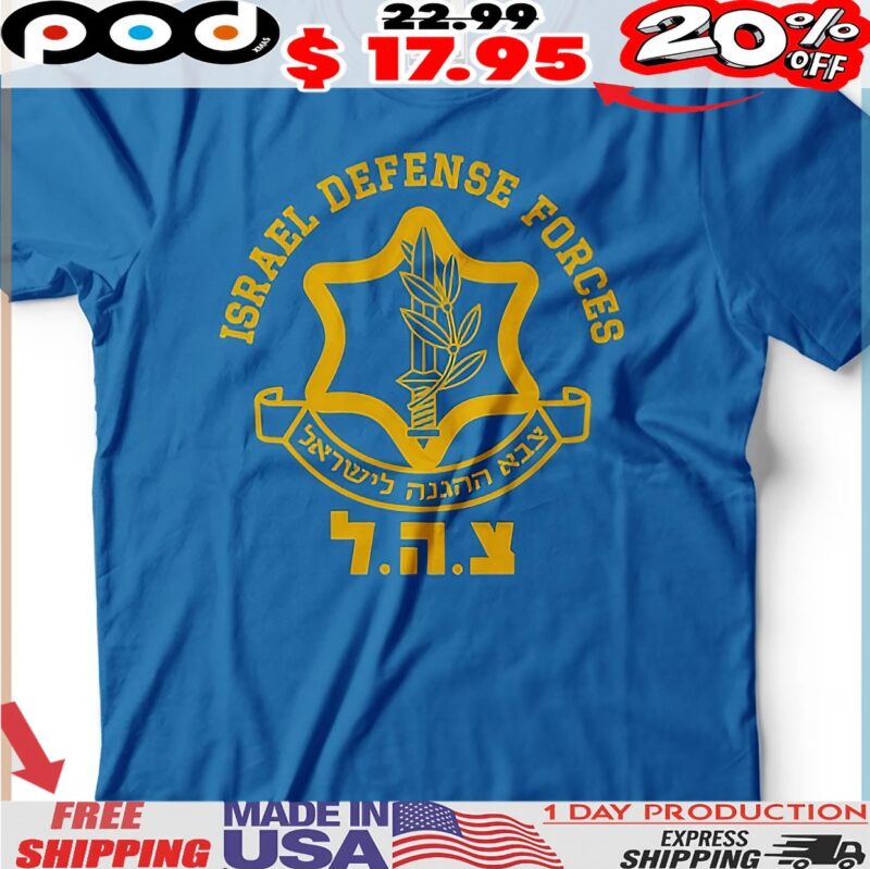 Jeffrey Epstein Wearing Israel Defense Forces IDF Zahal Logo Army T Shirt