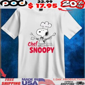 Jeremy Allen White Wearing Chef Snoopy T Shirt