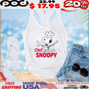 Jeremy Allen White Wearing Chef Snoopy T Shirt