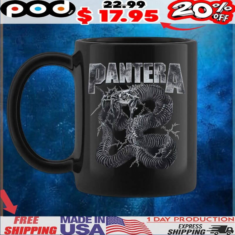 Pantera Electrified Snake Skeleton T Shirt