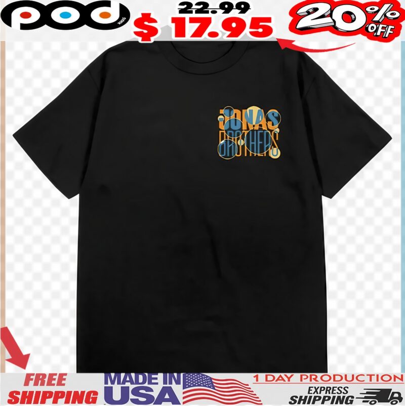 Jonas Brothers Detroit Little Caesars Arena Detroit, Mi 2 Sides T Shirt