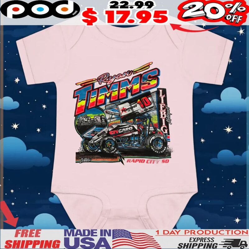 Sprint Car Ryan Timms Rapid City Sd T Shirt