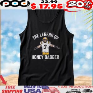 LSU Football Tyrann Mathieu Legend of Honey Badger T Shirt