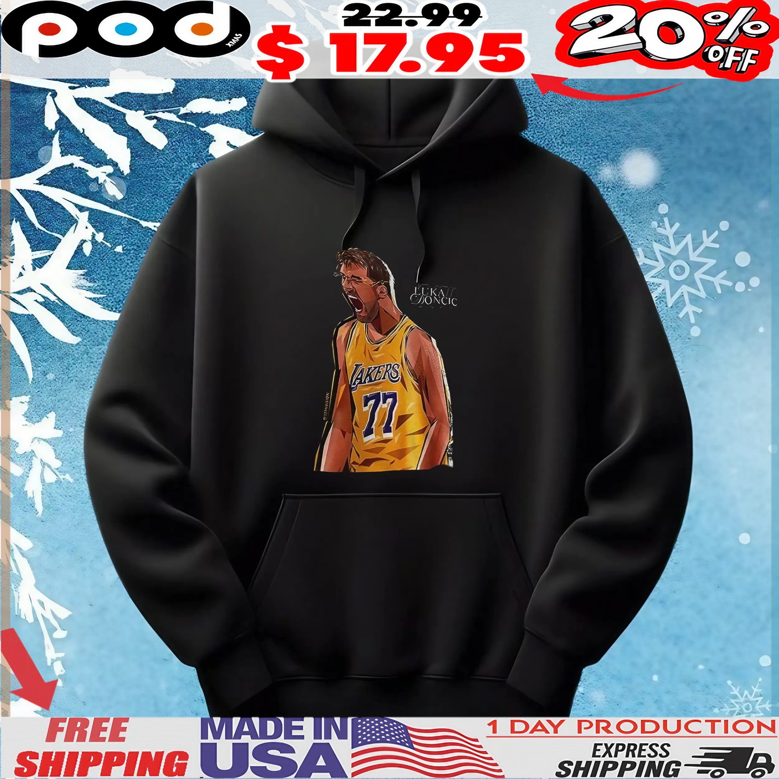 Luka Dončić Was Seen Wearing The 77 New Lakers Luka T Shirt