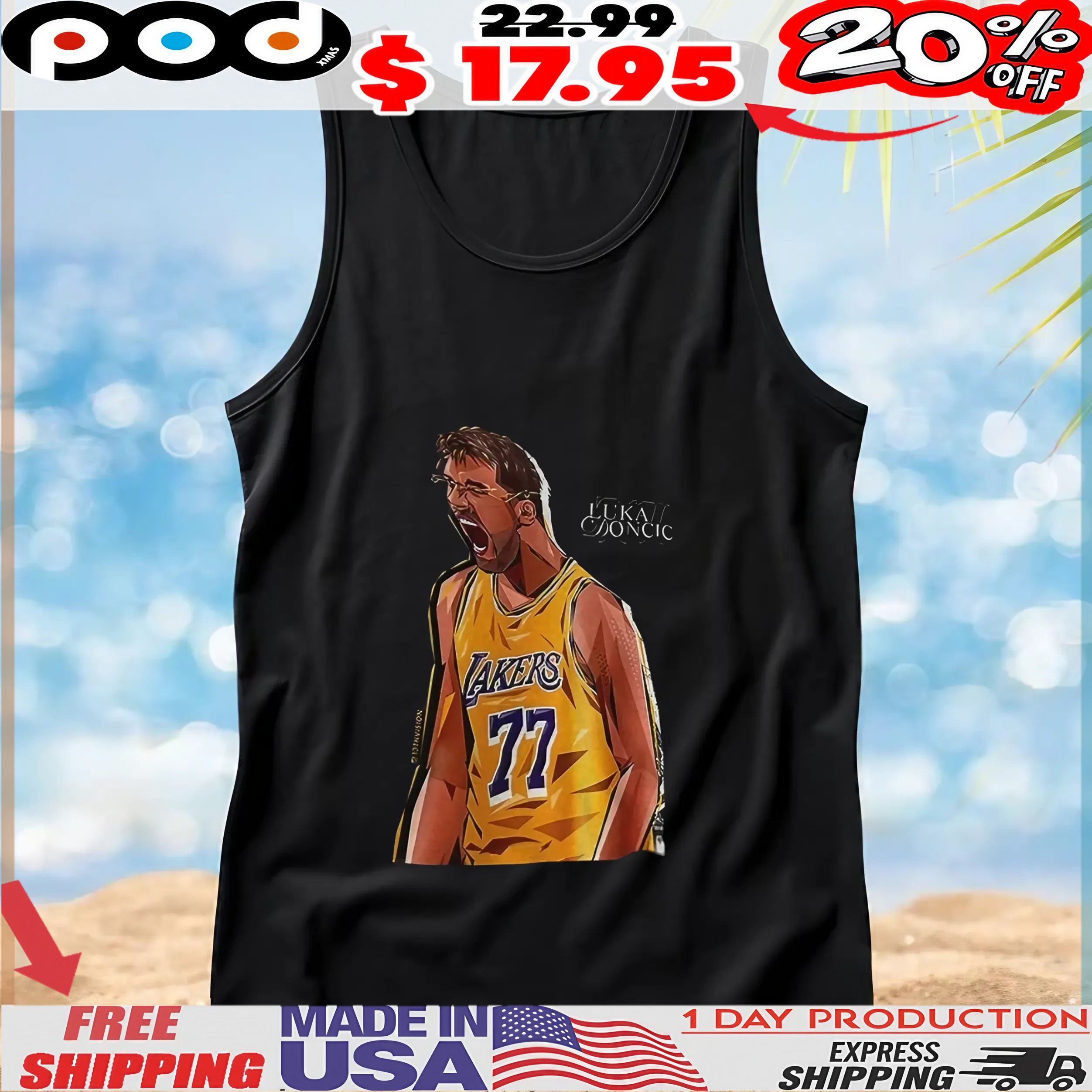 Luka Dončić Was Seen Wearing The 77 New Lakers Luka T Shirt