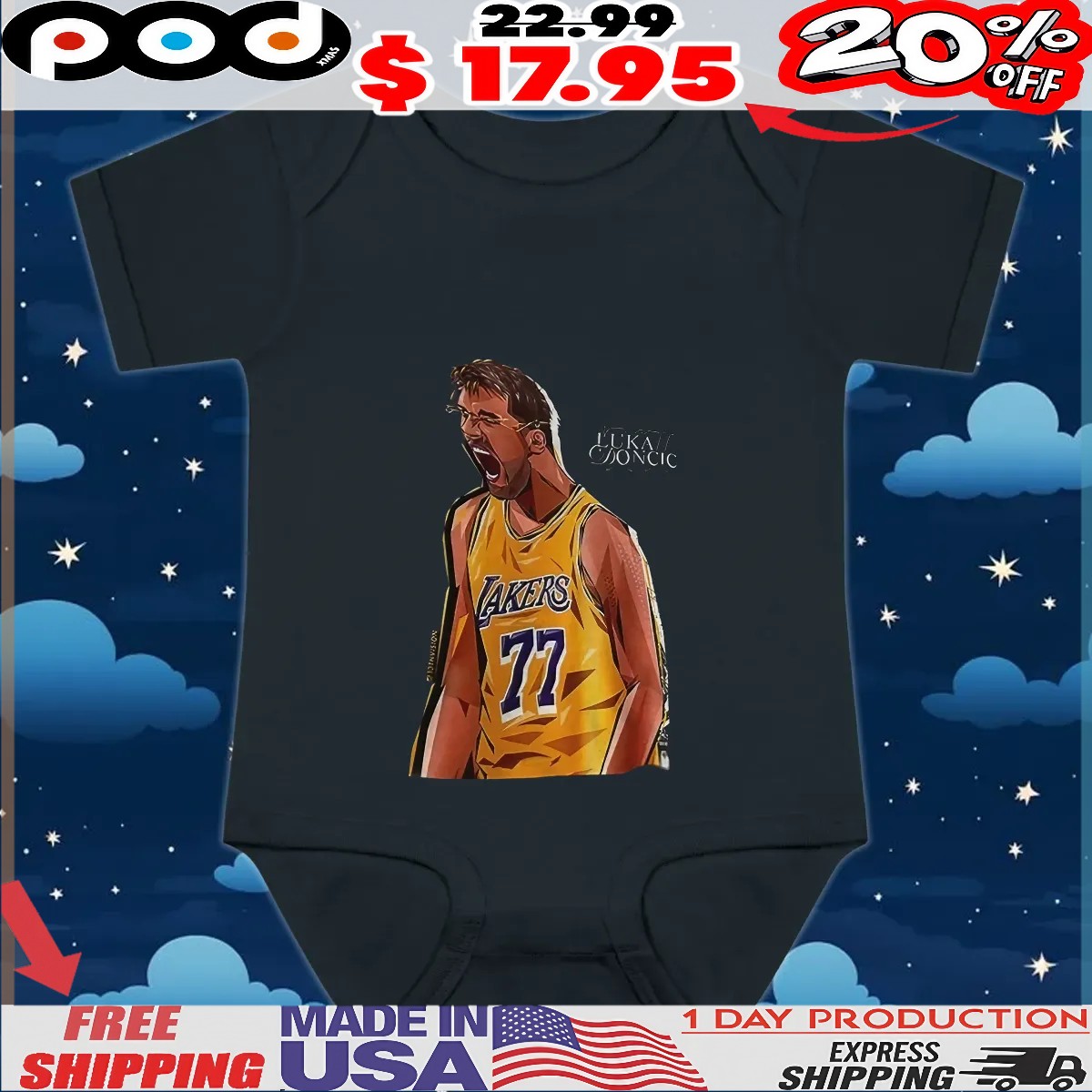 Luka Dončić Was Seen Wearing The 77 New Lakers Luka T Shirt