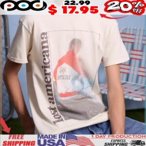 Mgk Lost Americana Motorcycle Portrait T shirt