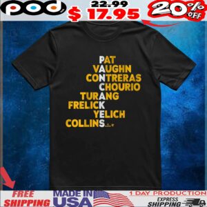 Milwaukee Pancakes Names Pat Vaughn Contreras Chourio Turang Frelick Yelich Collins T Shirt